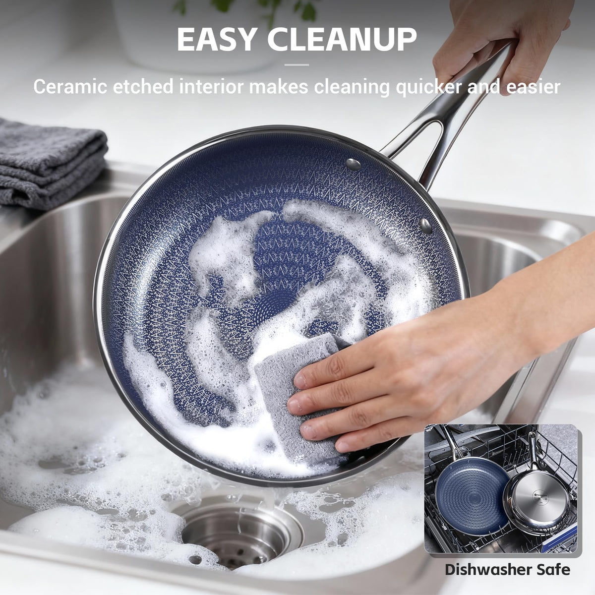 Ammeloo induction-ready base ensures compatibility with many stoves.