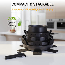 Ammeloo induction-ready cookware suitable for fast, even heating on compatible stoves.