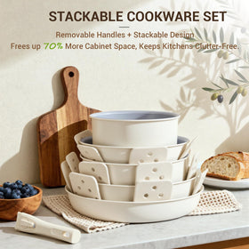 Ammeloo oven-safe cookware design suitable for finishing recipes in the oven
