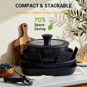 Ammeloo induction-compatible cookware base ensuring even heat distribution.