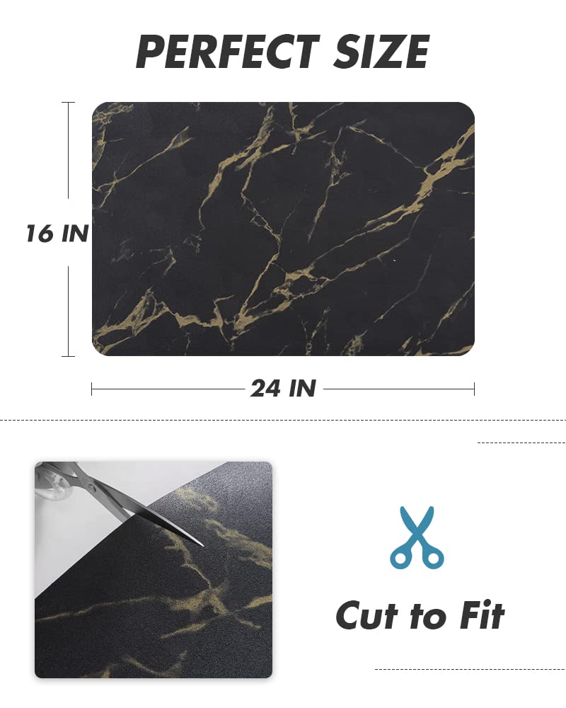 AMOAMI 0.2-inch PU surface hides stains while staying easy to wipe clean.