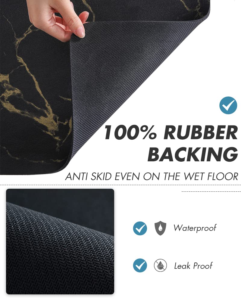 AMOAMI black and gold design adds style to kitchen counters.