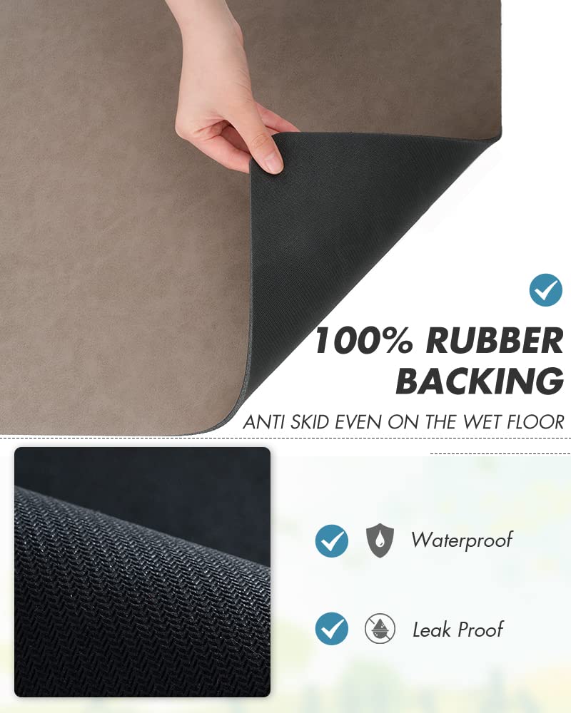AMOAMI coffee mat resists milk stains for a neat look.