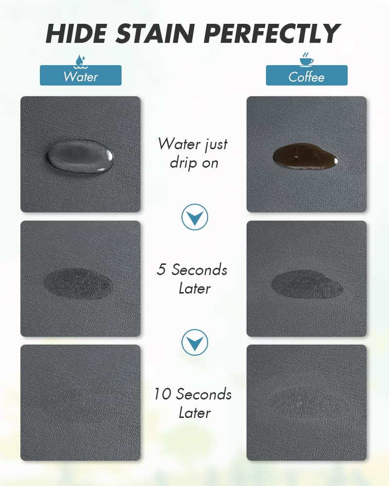 AMOAMI Coffee Mat showing rubber backing protecting the counter from moisture.
