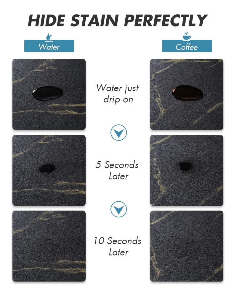 AMOAMI coffee mat showcases ultra-absorbent diatomite handling wet splashes.
