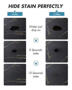 AMOAMI coffee mat showcases ultra-absorbent diatomite handling wet splashes.
