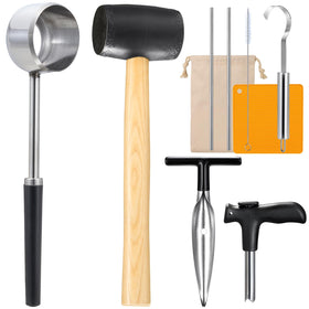 AMOHEE coconut opener set for quick, clean coconut water extraction.