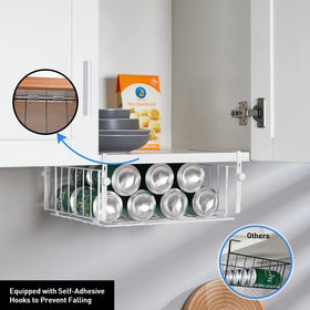 AmonHouseware stable design with back hooks prevents tilting.