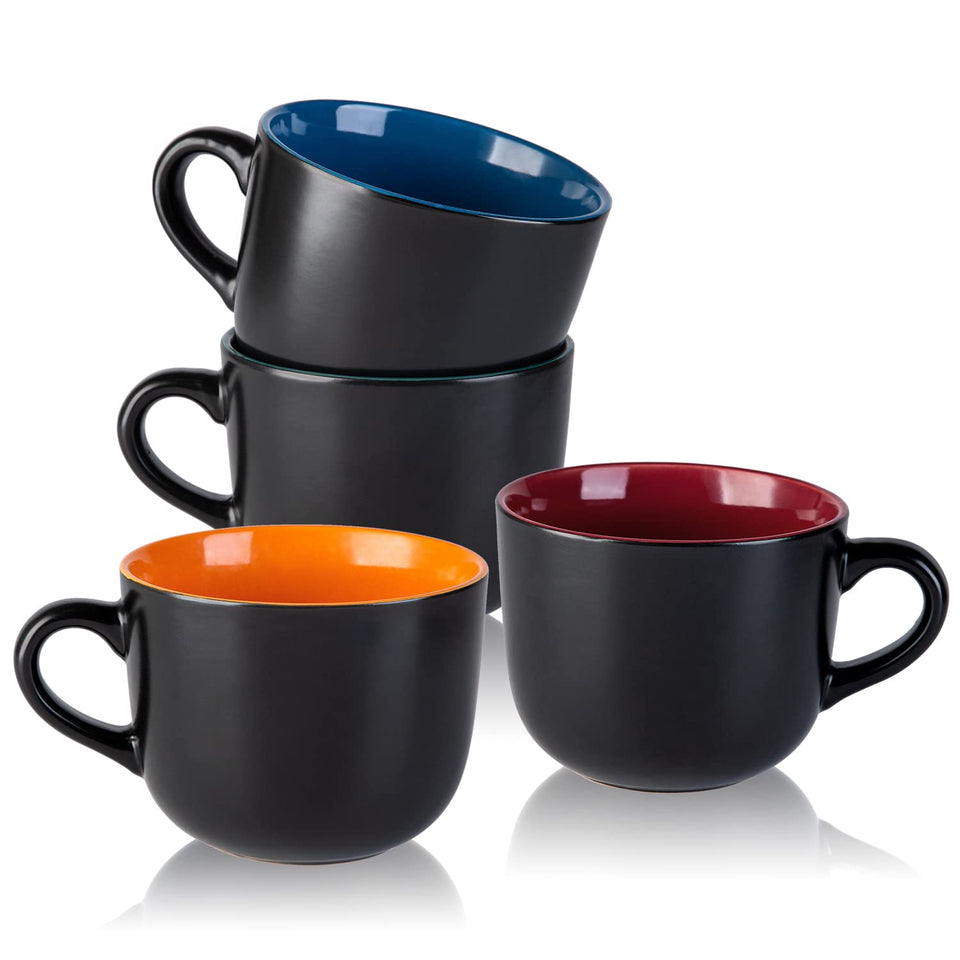 AmorArc 24oz soup mug with handles for easy grip and generous servings.