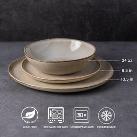 AmorArc ceramic appetizer plates showcasing vibrant glaze for stylish salads and bites.