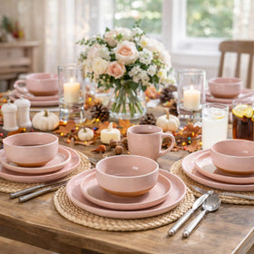 AmorArc 12-piece set displayed on a dining table for family gatherings