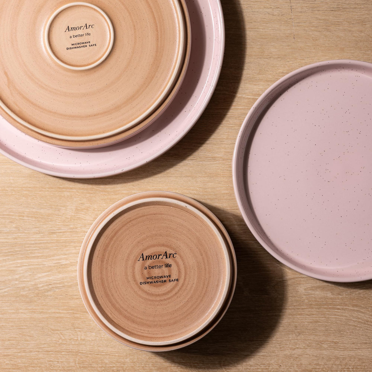 AmorArc unglazed terracotta edge adds natural handcrafted charm