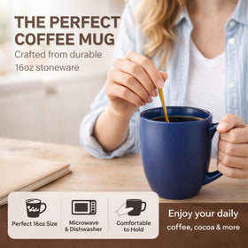 AmorArc dishwasher and microwave safe mugs for everyday use.