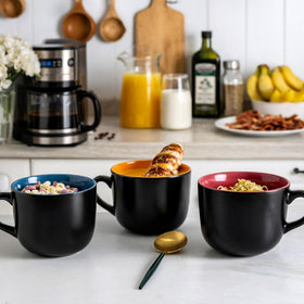 AmorArc eco-friendly clay mugs support sustainable kitchen choices.