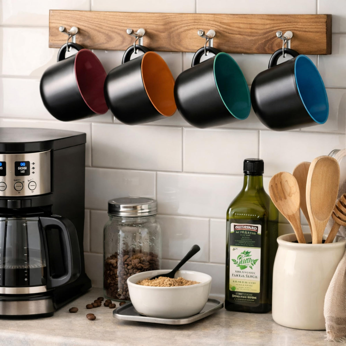 AmorArc large-handle design mug offers a comfortable, secure grip.