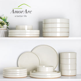 AmorArc packaged 12-piece dinnerware box ready for gifting.
