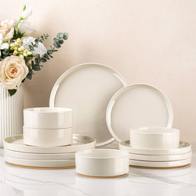AmorArc speckled dinner plates top view for everyday dining.