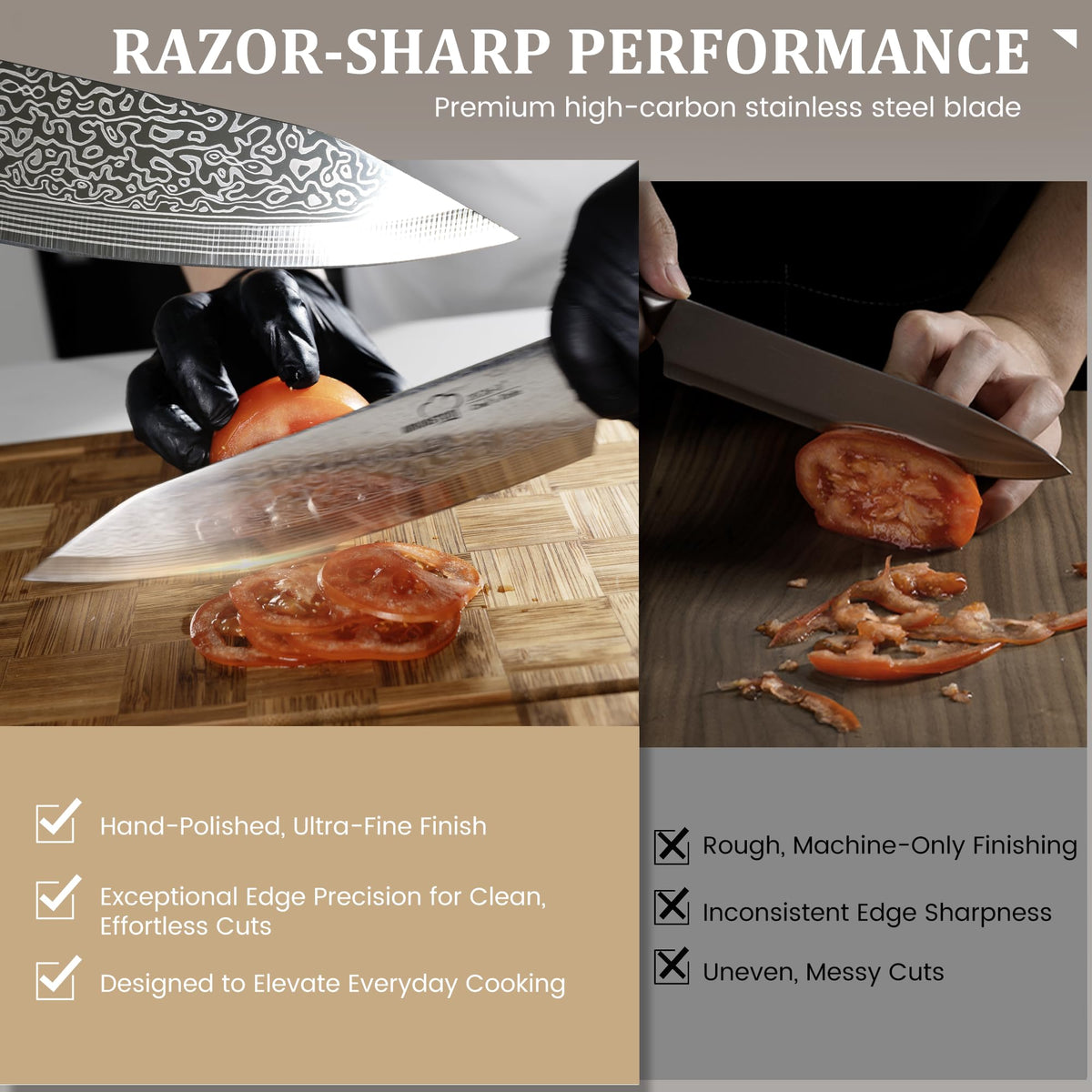 Amorston bread knife shown for crust-cutting and crumb control