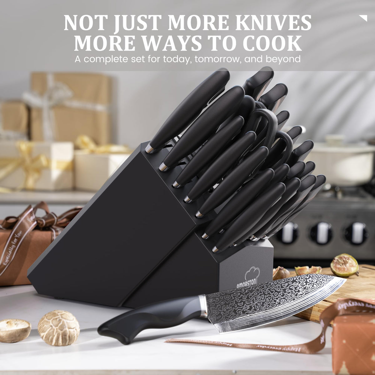 Amorston laser-engraved blade highlight durability and visual appeal