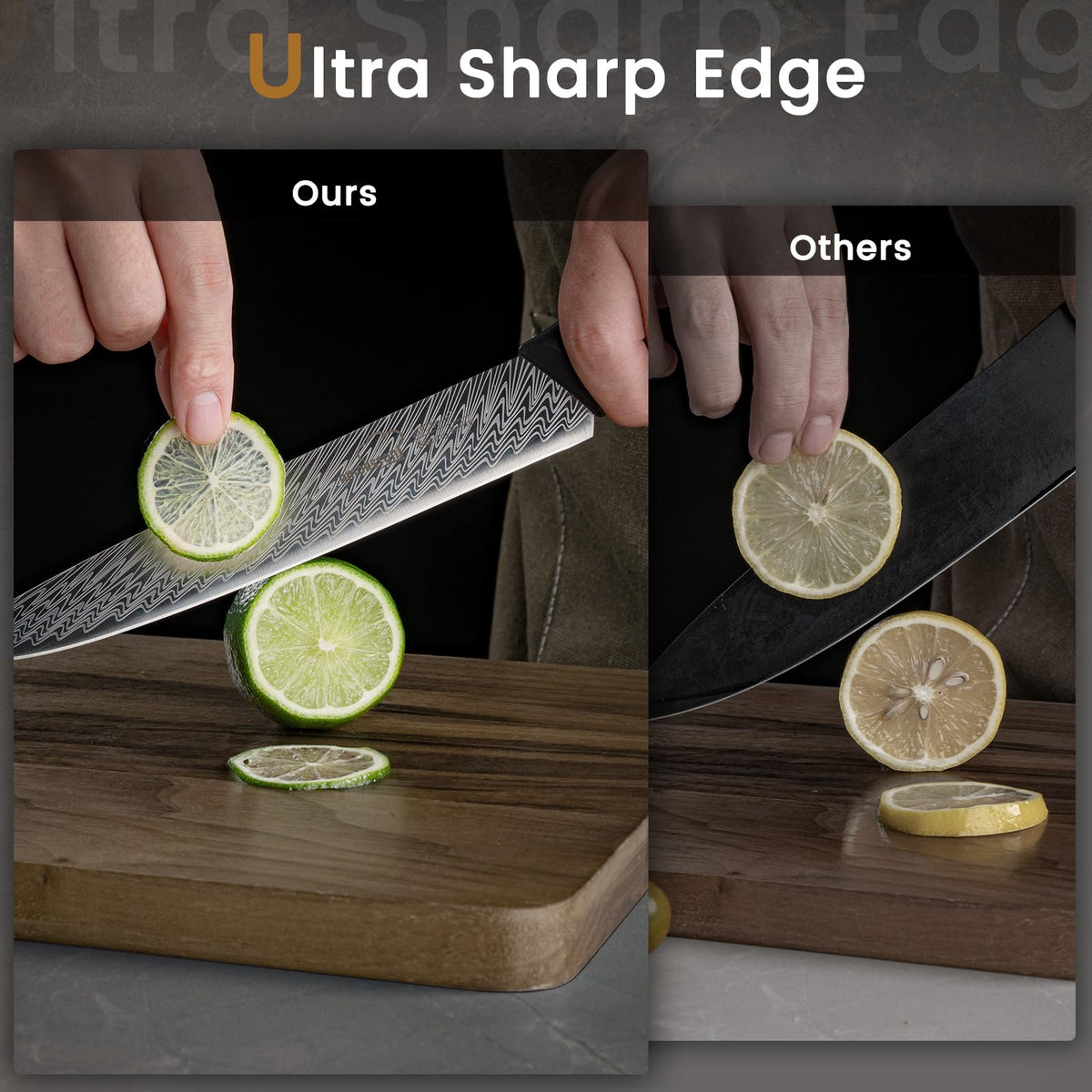 Amorston 5-inch utility knife for precise trimming and filleting.