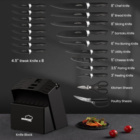 Amorston 8-inch chef knife for precise, versatile cooking tasks.