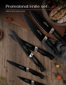 Amorston bread knife cleanly slices crusty loaves with even thickness
