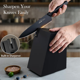 Amorston 8-inch serrated bread knife for clean, effortless slicing