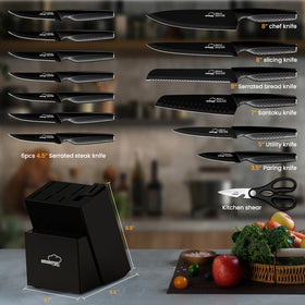 Amorston 8-inch slicing knife for smooth, even meat prep