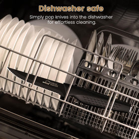Amorston steak knives with rust-resistant coating for lasting shine