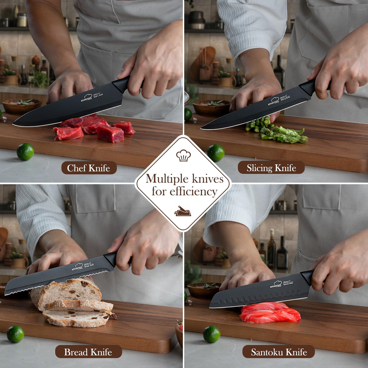 Amorston 5-inch utility knife for precise trimming and prep