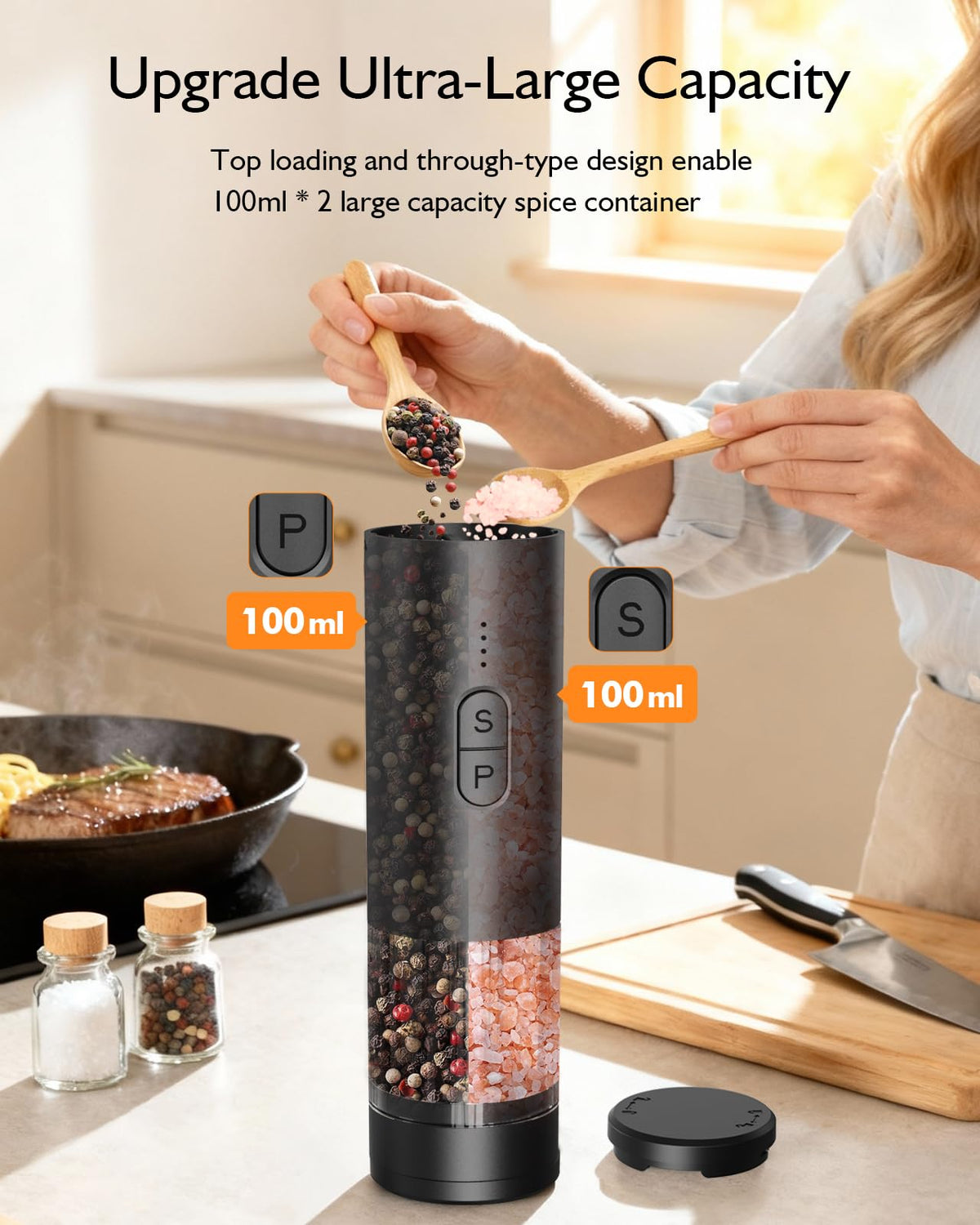 AMOSA USB-C fast charging with battery indicators for ready use.