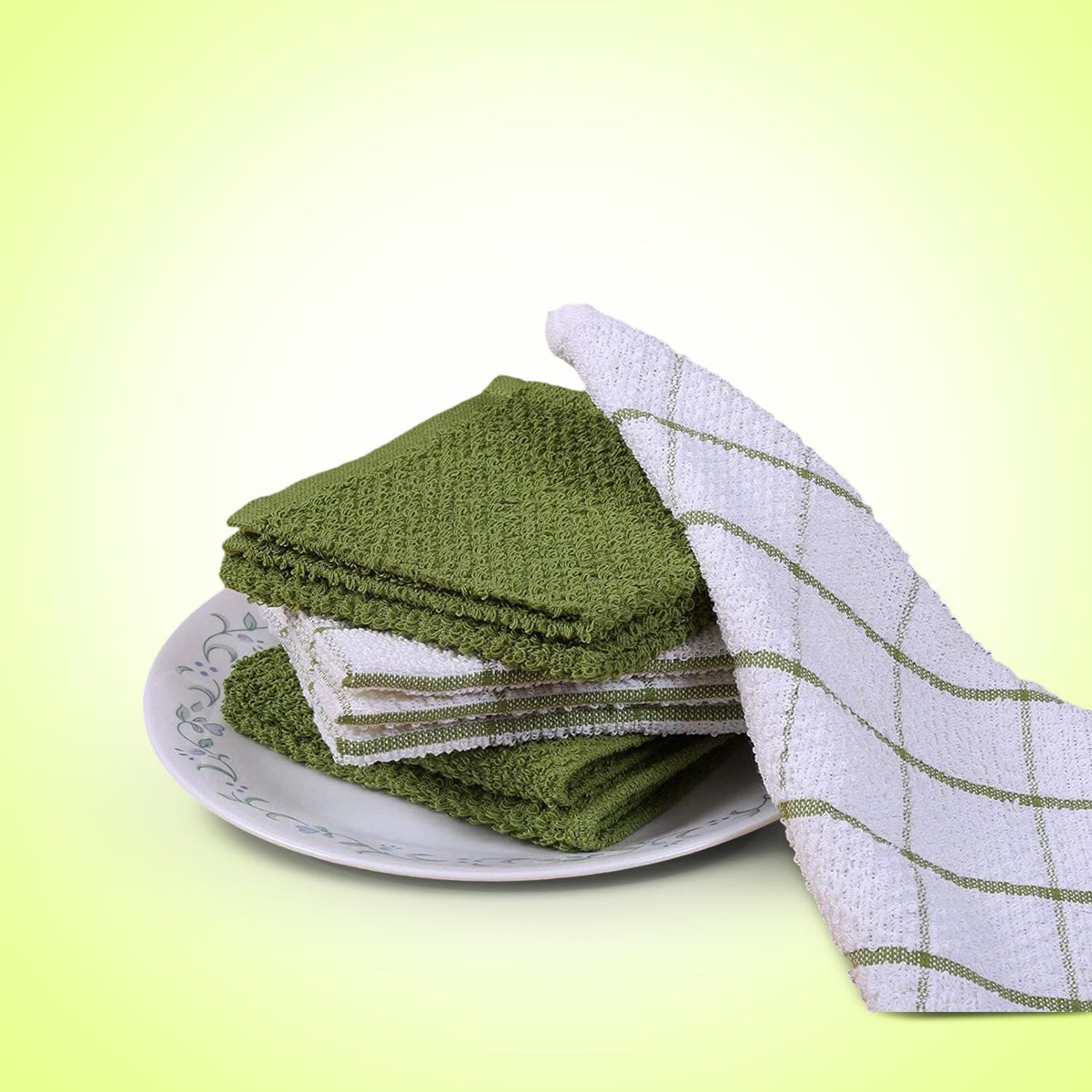 AMOUR INFINI cotton dish cloths durable soft texture for daily kitchen use.