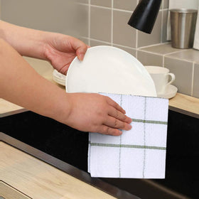 AMOUR INFINI cotton dish cloths quick drying ability ideal after washing.