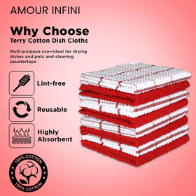 AMOUR INFINI cloths drying dishes quickly on a rack
