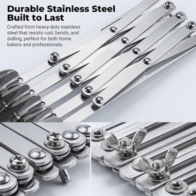 Amroicus adjustable wheel spacing demonstrates customizable cutting widths.
