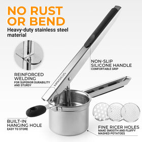 Amroicus dishwasher-safe design for quick cleanup after cooking.