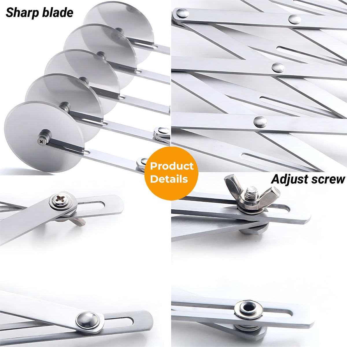 Amroicus extendable roller length shows versatile slicing reach.