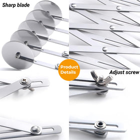Amroicus extendable roller length shows versatile slicing reach.
