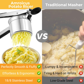 Amroicus three-disc interchangeable system for versatile textures.