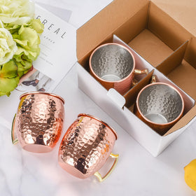 Amrules Moscow Mule mug set perfect as a host gift.