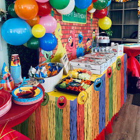 Amscan Sesame Street design adds kid-friendly charm for birthdays and events.