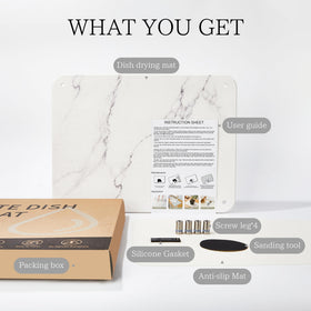 Amviner easy-to-clean mat rinses quickly after use