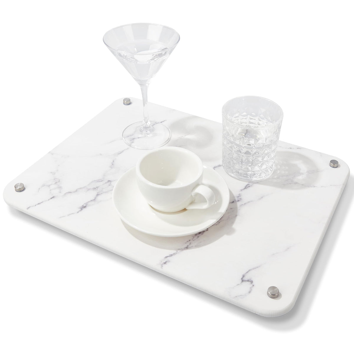 Amviner stone mat keeps counters dry and hygienic with minimal upkeep