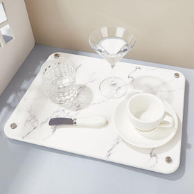 Amviner versatile mat suits pet bowls, planters, and toothbrush holders