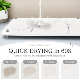 Amviner stone mat with metal legs improves air flow for faster drying