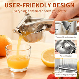 Amwofng dishwasher-safe citrus juicer—easy cleanup after juicing sessions.