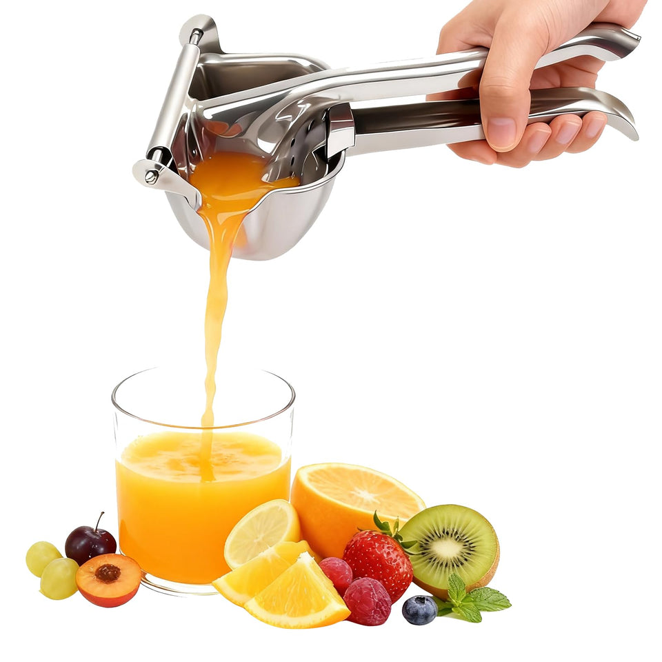 Amwofng real stainless steel lemon squeezer for daily citrus juicing.