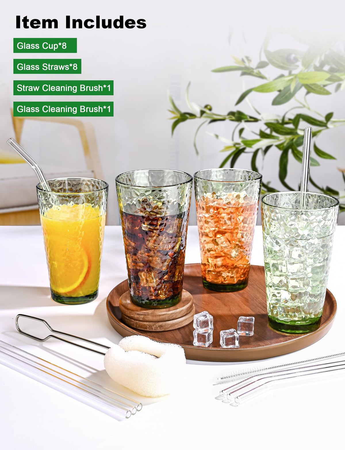 Amyoole stackable glasses save kitchen space while staying sturdy