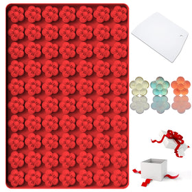 Amyandone Plum Blossom mold for 70-cavity chocolates with easy release