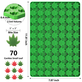 Amyandone leaf mold suits cookies, gummies, jello, and cake decorations.